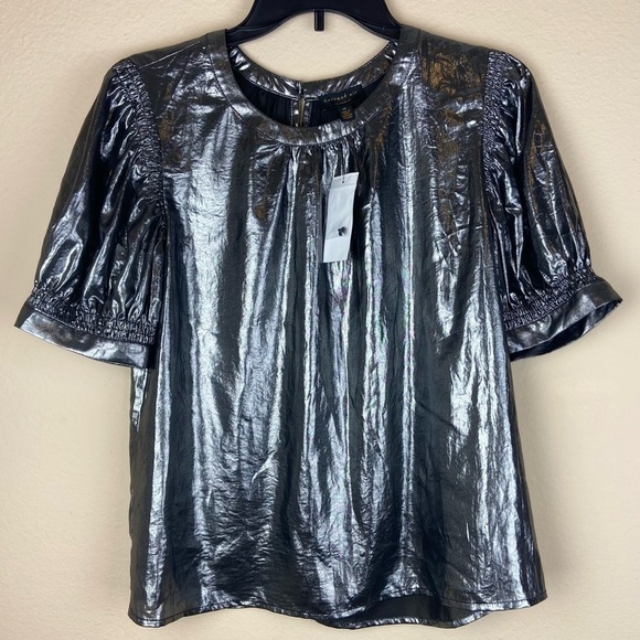 Current Air- Shirred Blouse (Platinum) - Picture 11 of 11